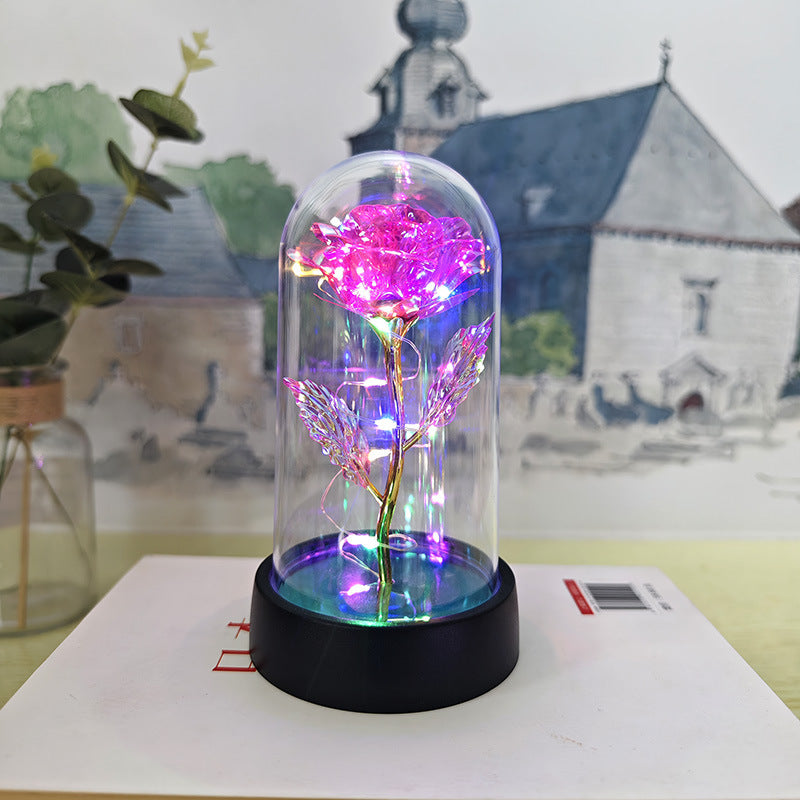 Eternal Crystal Rose | Universal Symbol of Love | Elegant Home Centerpiece