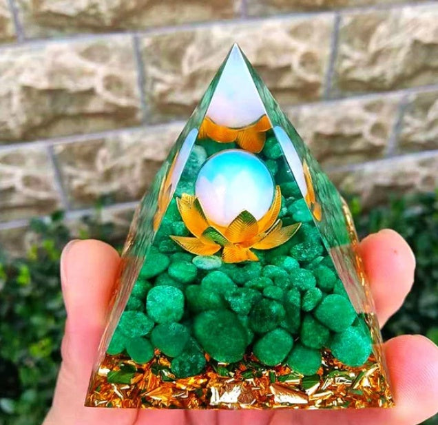 Orgone Pyramid | Handmade Resin & Copper Energy Generator | Feng Shui & EMF Protection