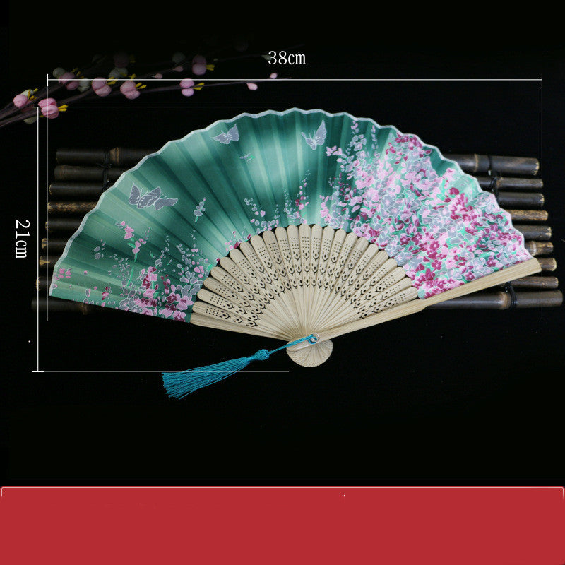 Vintage Hand Fan | Chinese-Japanese Folding Style | Smooth Operation for Performance