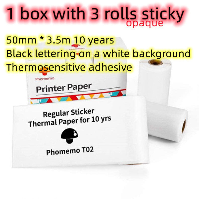 Phomemo T02 Mini Pocket Printer | Ink-Free Bluetooth Printing | Multi-Language App Support