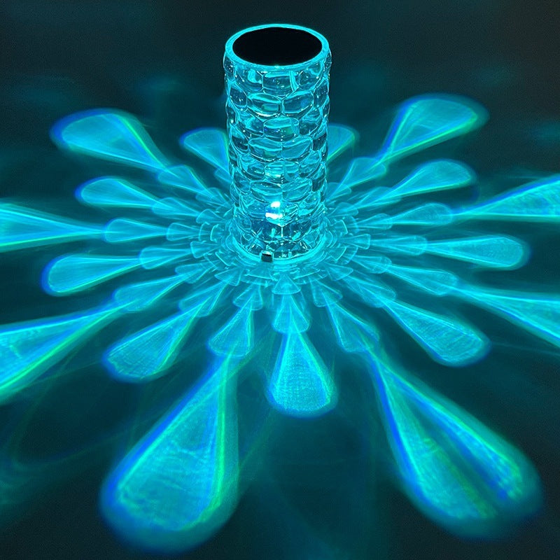 Crystal Table Lamp | 16 Color Touch Control | Remote & AC Power Operation
