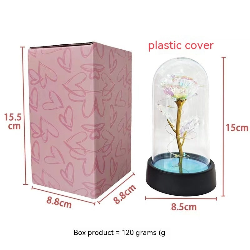 Eternal Crystal Rose | Universal Symbol of Love | Elegant Home Centerpiece