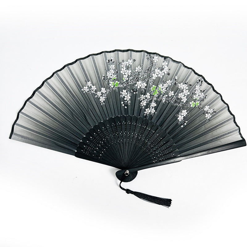 Vintage Hand Fan | Chinese-Japanese Folding Style | Smooth Operation for Performance