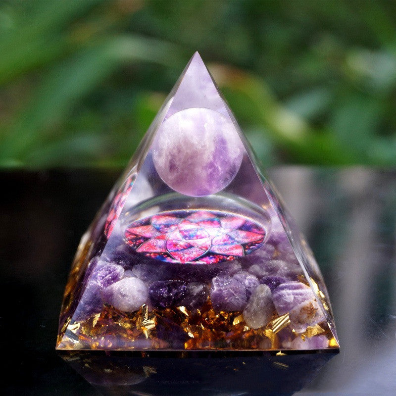 Orgone Pyramid | Handmade Resin & Copper Energy Generator | Feng Shui & EMF Protection