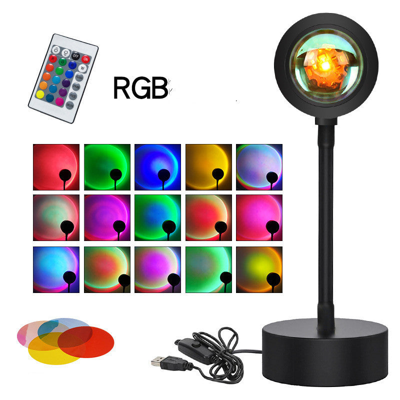 Sunset Projector Light | 4 Adjustable Light Modes | Durable Iron Shell Design
