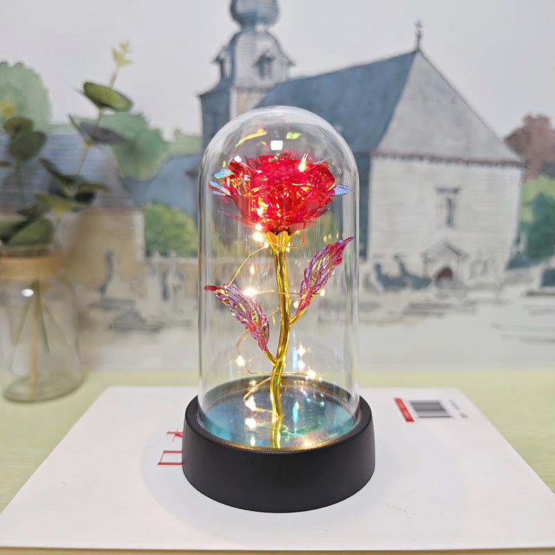 Eternal Crystal Rose | Universal Symbol of Love | Elegant Home Centerpiece
