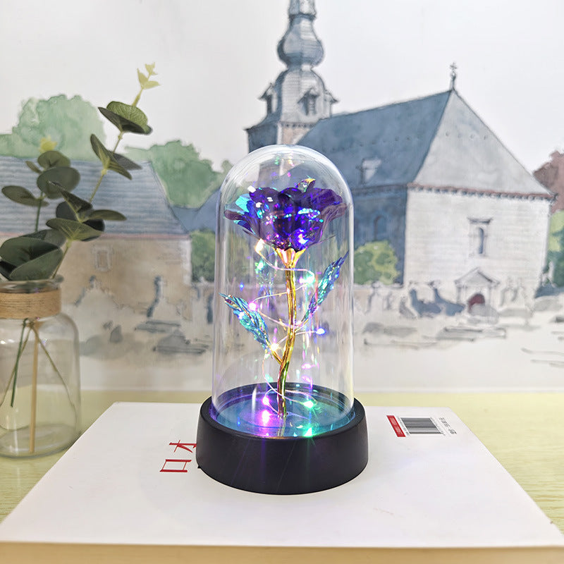 Eternal Crystal Rose | Universal Symbol of Love | Elegant Home Centerpiece
