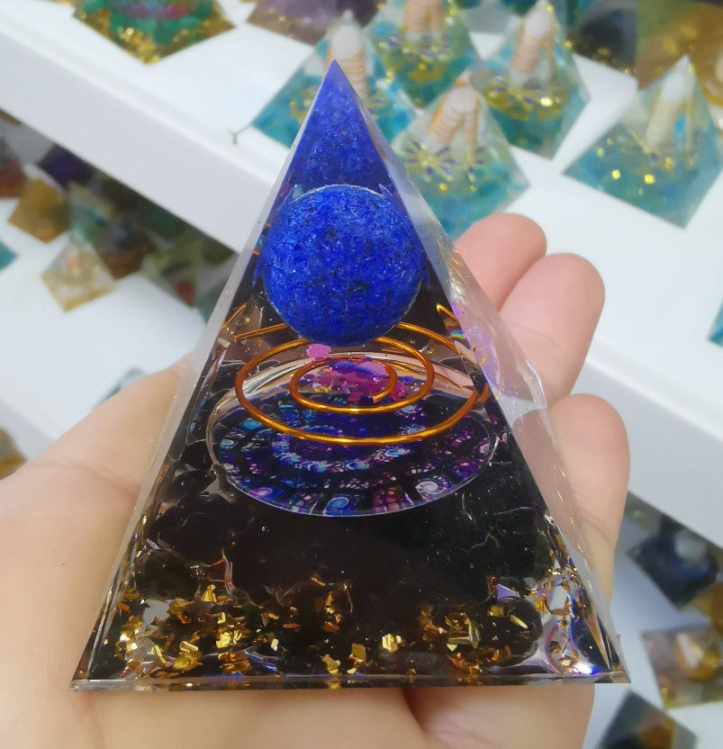 Orgone Pyramid | Handmade Resin & Copper Energy Generator | Feng Shui & EMF Protection