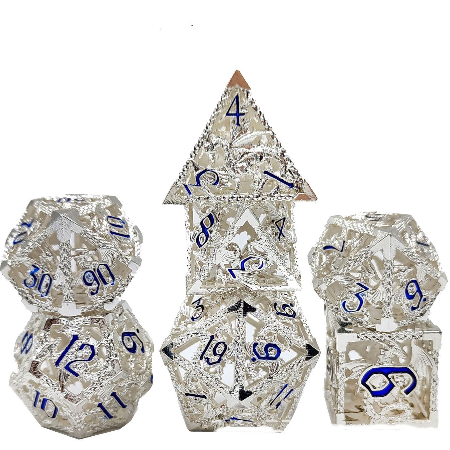 Metal Dice Set | Hollow | 7-Piece