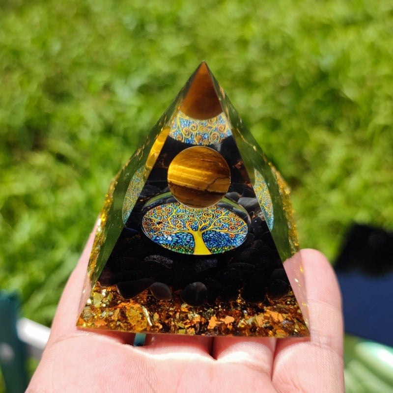 Orgone Pyramid | Handmade Resin & Copper Energy Generator | Feng Shui & EMF Protection