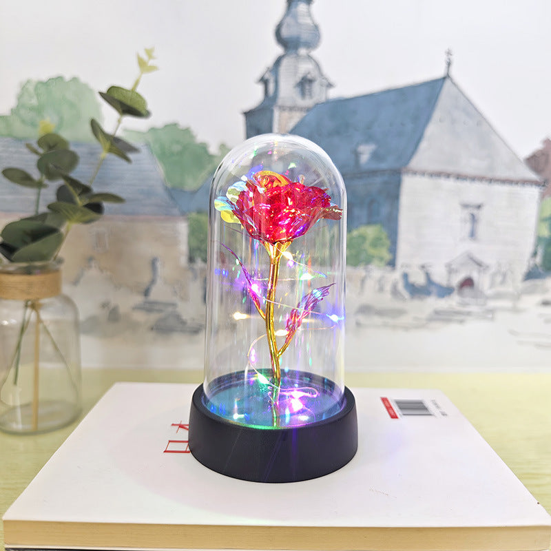 Eternal Crystal Rose | Universal Symbol of Love | Elegant Home Centerpiece