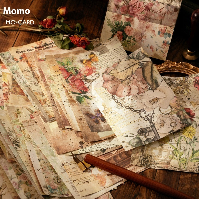 Scrapbook Paper Pack | Vintage Junk Journal Style | Mixed Designs