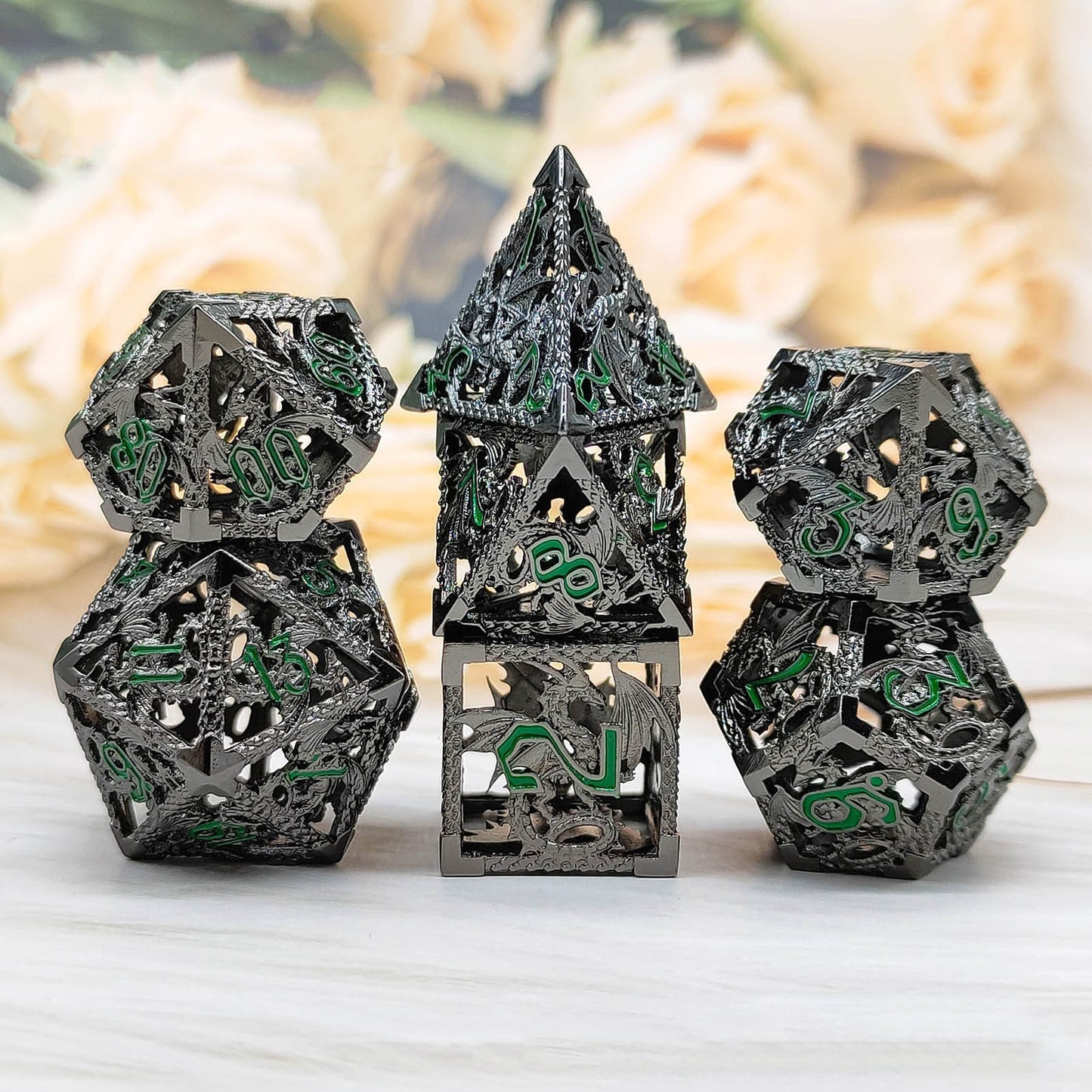 Metal Dice Set | Hollow | 7-Piece