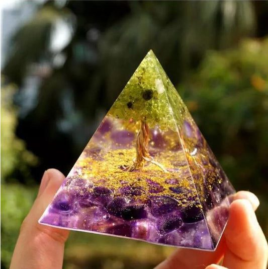 Orgone Pyramid | Handmade Resin & Copper Energy Generator | Feng Shui & EMF Protection