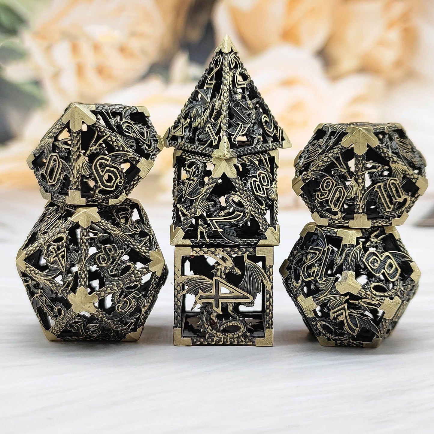 Metal Dice Set | Hollow | 7-Piece
