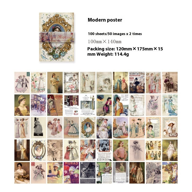 Scrapbook Paper Pack | Vintage Junk Journal Style | Mixed Designs