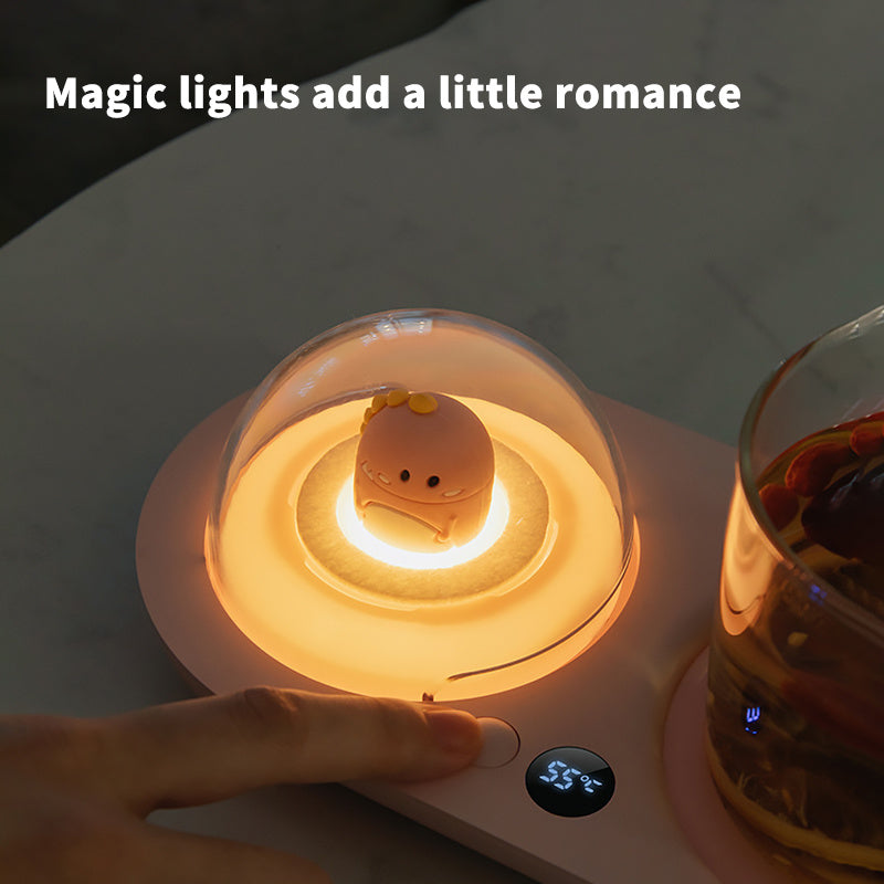 Smart Mug Warmer | PTC Heating & 3-Temp Control | Built-in Aroma Diffuser