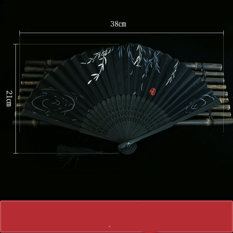 Vintage Hand Fan | Chinese-Japanese Folding Style | Smooth Operation for Performance
