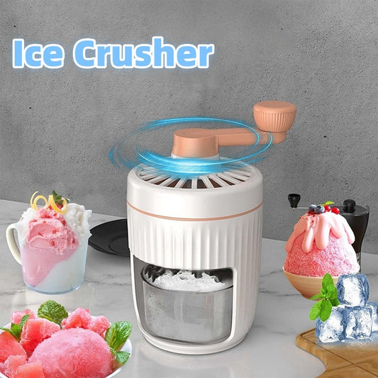 Manual Ice Shaver | Compact Portable Design | Detachable Easy-Clean Parts