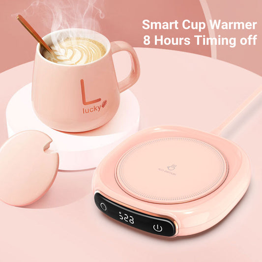 Sleek Mug Warmer Coaster | Fast-Heating Plate | Universal Drink Compatibility