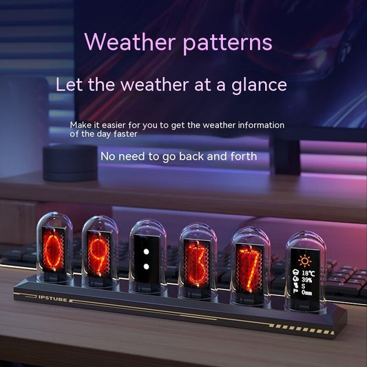 Digital Tube Clock | Rotating Picture Frame | Weather Forecast Station