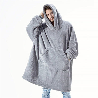 Oversized Wearable Blanket Hoodie | Ultra-Soft Sherpa Fleece | Giant Pocket & Hood