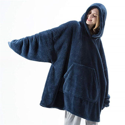 Oversized Wearable Blanket Hoodie | Ultra-Soft Sherpa Fleece | Giant Pocket & Hood