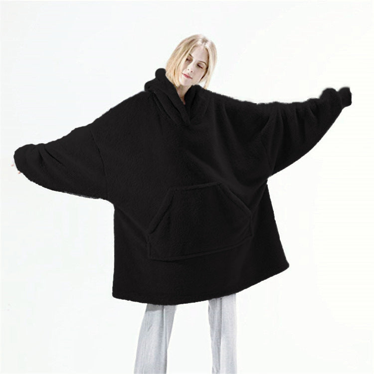 Oversized Wearable Blanket Hoodie | Ultra-Soft Sherpa Fleece | Giant Pocket & Hood