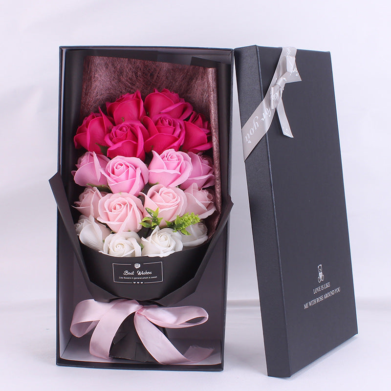 Handmade Soap Rose Bouquet | Elegant Floral Gift Box | Decorative & Practical Gift