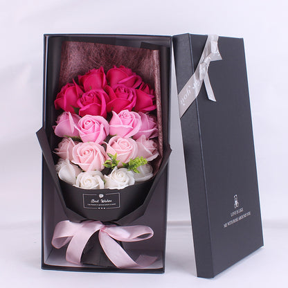 Handmade Soap Rose Bouquet | Elegant Floral Gift Box | Decorative & Practical Gift
