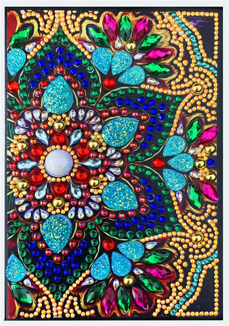 DIY Diamond Painting Notebook | 5D Sparkling Cover Design | Creative Journal & Stress Relief Kit