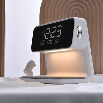 Smart Bedside Hub | 3-in-1 Charger & Alarm Clock | Adjustable LED Lighting