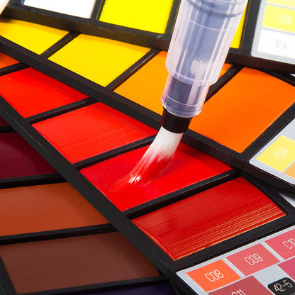 Portable Watercolor Set |  Vivid Color | Pocket-Sized with Brush & Palette