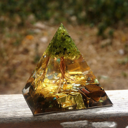 Orgone Pyramid | Handmade Resin & Copper Energy Generator | Feng Shui & EMF Protection