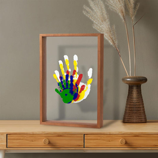 Multi-Person Handprint Photo Frame | Family Tree Keepsake Display | DIY  Memory Board