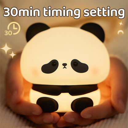Touch Control Panda Night Light | Flexible Squishy Body | Automatic Sleep Timer