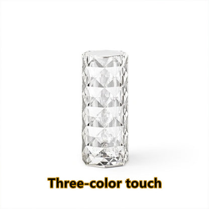 Crystal Table Lamp | 16 Color Touch Control | Remote & AC Power Operation