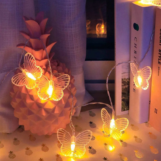 Butterfly String Lights | LED Outdoor & Indoor Use | Plug-and-Play Installation