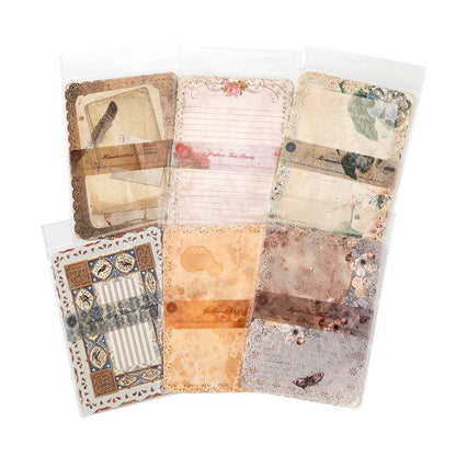 Vintage Scrapbook Paper Pack |  Mixed Retro Designs | Premium Matte Finish
