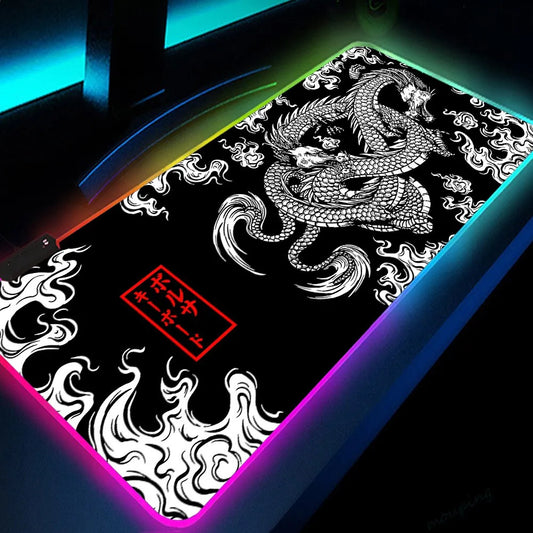 LED Gaming Mouse Pad | Multi-Color Lighting Effects | Spill-Resistant Surface