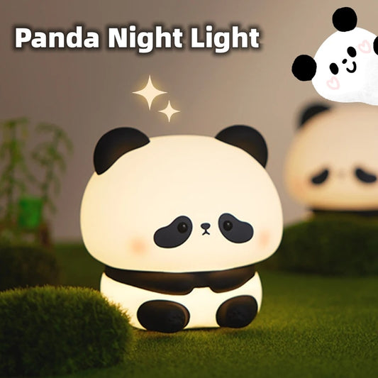 Touch Control Panda Night Light | Flexible Squishy Body | Automatic Sleep Timer