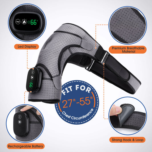 Portable Heating Pad for Joints | Rechargeable & Adjustable | 3-Size Auto Timer