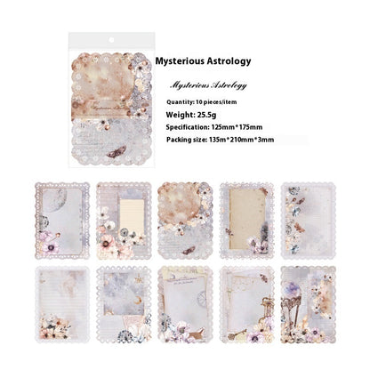 Vintage Scrapbook Paper Pack |  Mixed Retro Designs | Premium Matte Finish