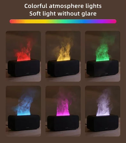 Flame Aroma Diffuser | Dual Mist & Light Effects | Smart Timer & Auto Shut-Off