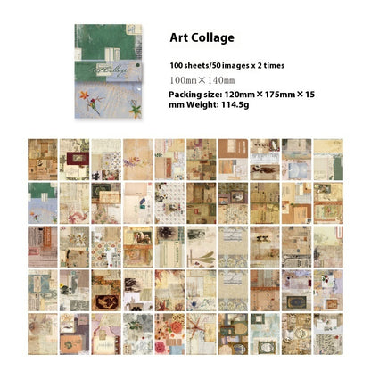 Scrapbook Paper Pack | Vintage Junk Journal Style |  Mixed Designs