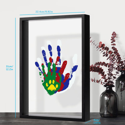Multi-Person Handprint Photo Frame | Family Tree Keepsake Display | DIY  Memory Board