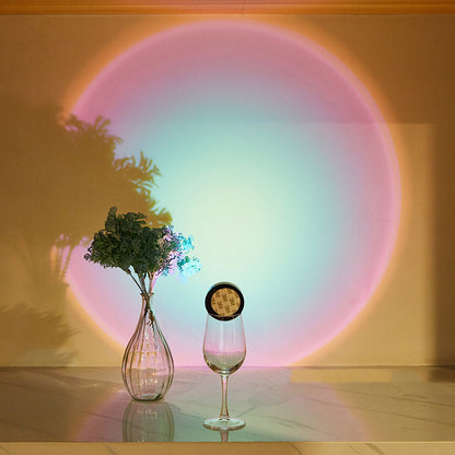 Portable Rainbow Projector Light | Wireless Stick-On Design | Multi-Color Mood Ambiance