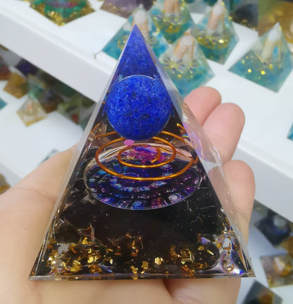 Orgone Pyramid | Handmade Resin & Copper Energy Generator | Feng Shui & EMF Protection