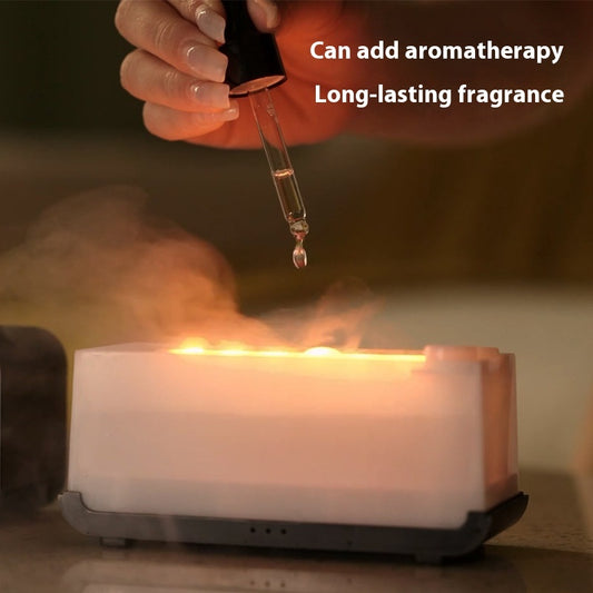 Flame Aroma Diffuser | Dual Mist & Light Effects | Smart Timer & Auto Shut-Off