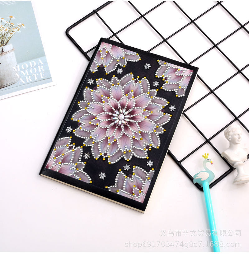 DIY Diamond Painting Notebook | 5D Sparkling Cover Design | Creative Journal & Stress Relief Kit